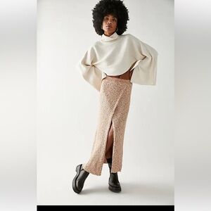 Free People Better Days Sweater Midi Skirt